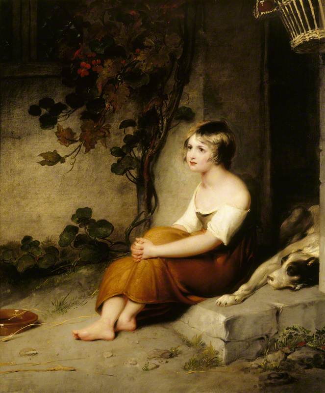 Westall, Richard, 1765-1836; A Child at a Cottage Door